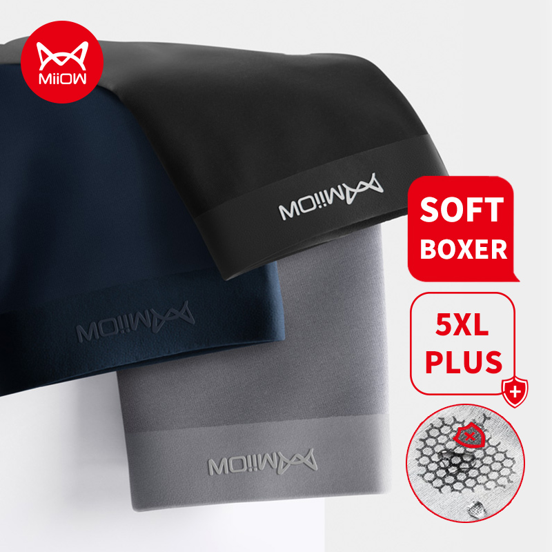 Boxer Brief Pack Cotton - MiiOW-bóxer de algodón orgánico sin costuras