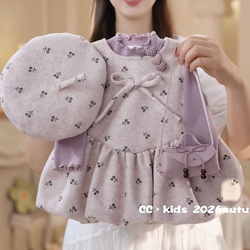 Vestido Morado para Niñas, Rop - Undershirt Crew Neck reseña y precio