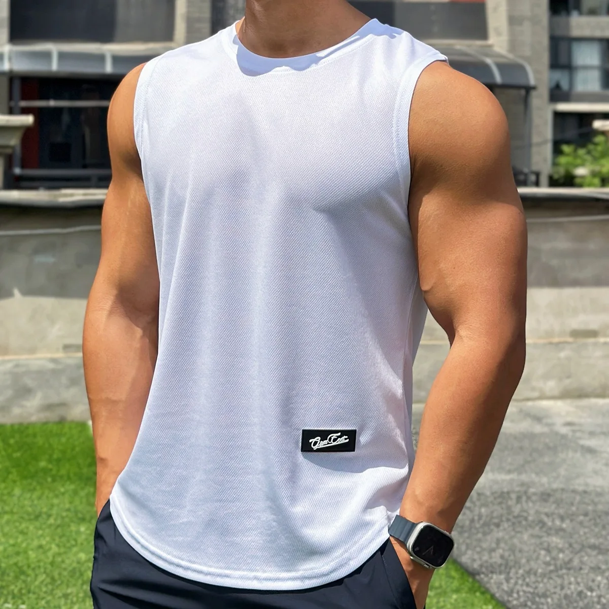 Camiseta sin mangas para hombr - Undershirt Crew Neck reseña y precio