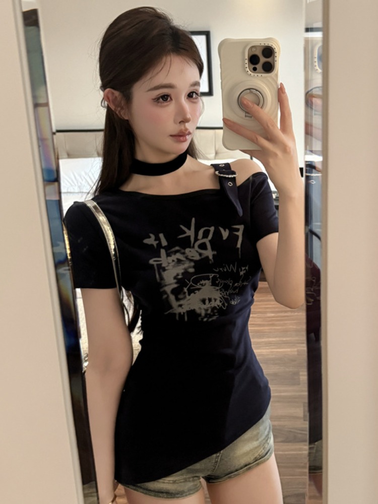 Camiseta de Moda con Hombros D - T Shirt Tight Fit reseña y precio